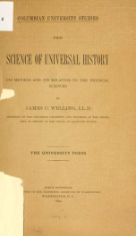 The science of universal history: its method and its relation to the physical sciences_cover