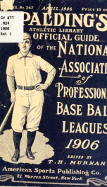 Official guide of the National association of professional base ball leagues for 1901-1904_cover