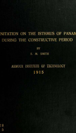 Sanitation of the Isthmus of Panama during the constructive period_cover