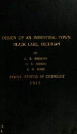 Design of an industrial town on Black Lake, Michigan_cover