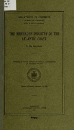 The menhaden industry of the Atlantic coast_cover