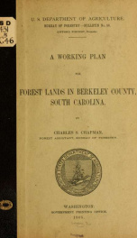 A working plan for forest lands in Berkeley County, South Carolina_cover