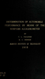 Determination of automobile performance by means of the Wimperis accelerometer_cover