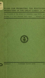 Plans for promoting the whitefish production of the Great Lakes_cover