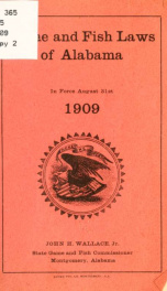 Game and fish laws of the state of Alabama_cover