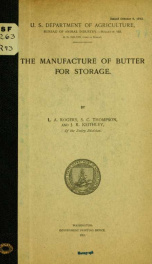 The manufacture of butter for storage_cover