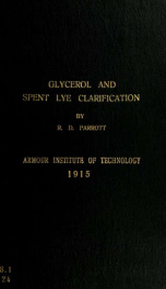 Glycerol and spent lye clarification_cover
