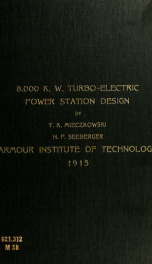 8,000 K.W. turbo-electric power station design_cover