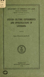 Oyster culture experiments and investigations in Louisiana_cover