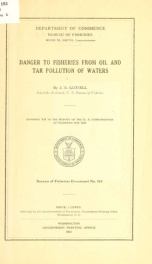 Danger to fisheries from oil and tar pollution of waters_cover