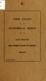 Lessons in food values and economical menus_cover