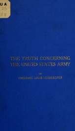 The truth concerning the United States army_cover