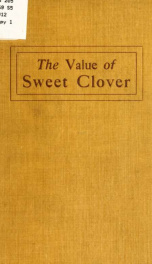 The value of sweet clover_cover