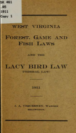 Forest, game and fish laws and the Lacy bird law (federal law) 1911_cover