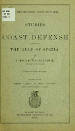 Studies on coast defense applied to the Gulf of Spezia_cover