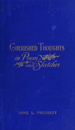 Cherished thoughts in original poems and sketches_cover