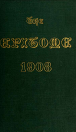 Epitome: Yearbook 1908 32_cover