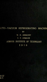 Capacity and efficiency test of an autovacuum refrigerating machine_cover