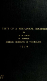 Tests of a mechanical rectifier_cover