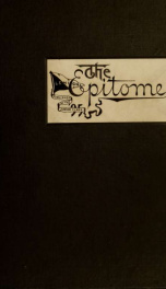 Epitome: Yearbook 1895 19_cover