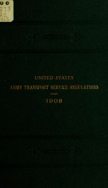 United States army transport service regulations, 1908_cover