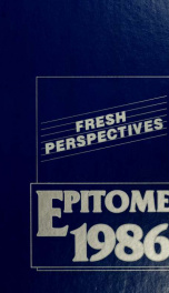 Epitome: Yearbook 1986 110_cover