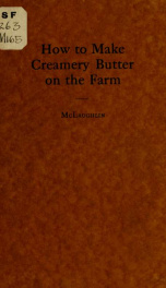 How to make creamery butter on the farm_cover