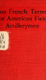 700 French terms for American field artillerymen_cover