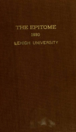 Epitome: Yearbook 1880 3_cover