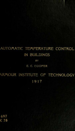 Automatic temperature control in buildings_cover
