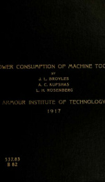 Power consumption of machine tools_cover