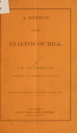 A method for the analysis of milk_cover