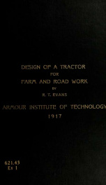 The design of a tractor for general farm and road work_cover