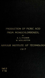 Production of picric acid from monochlorbenzol_cover