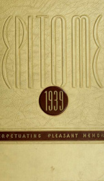 Epitome: Yearbook 1939 63_cover