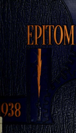 Epitome: Yearbook 1938 62_cover