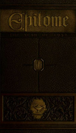 Epitome: Yearbook 1932 56_cover