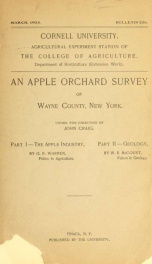 An Apple orchard survey of Wayne County, New York_cover