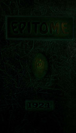 Epitome: Yearbook 1924 48_cover