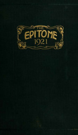 Epitome: Yearbook 1921 45_cover