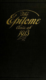 Epitome: Yearbook 1913 37_cover