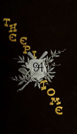 Epitome: Yearbook 1894 18_cover