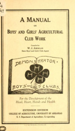 A manual on boys' and girls' agricultural club work_cover