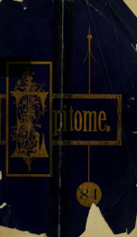 Epitome: Yearbook 1884 7_cover