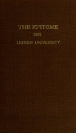 Epitome: Yearbook 1881 4_cover