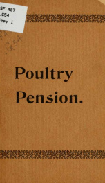 Poultry pension, for the average farmer or poultry man .._cover