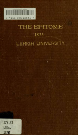 Epitome: Yearbook 1875 1_cover