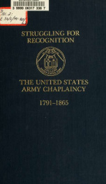 The United States Army chaplaincy v.2_cover