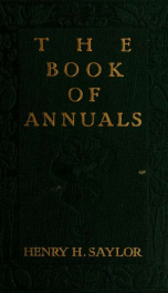 The book of annuals;_cover