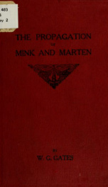 The propagation of mink and marten_cover